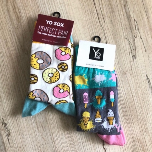 Yo Sox Donut, Popsicle, and Ice Cream Socks - Picture 1 of 5